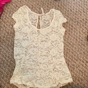 White lace top